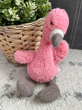 JELLYCAT Retired Small Bashful Flamingo Pink 8" Plush Stuffed Toy